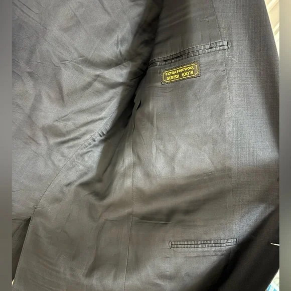 Bruno Magli Roma Blazer | Made in Italy | 100% Wool Super 100’s | Navy Size 44 L - Picture 5 of 11